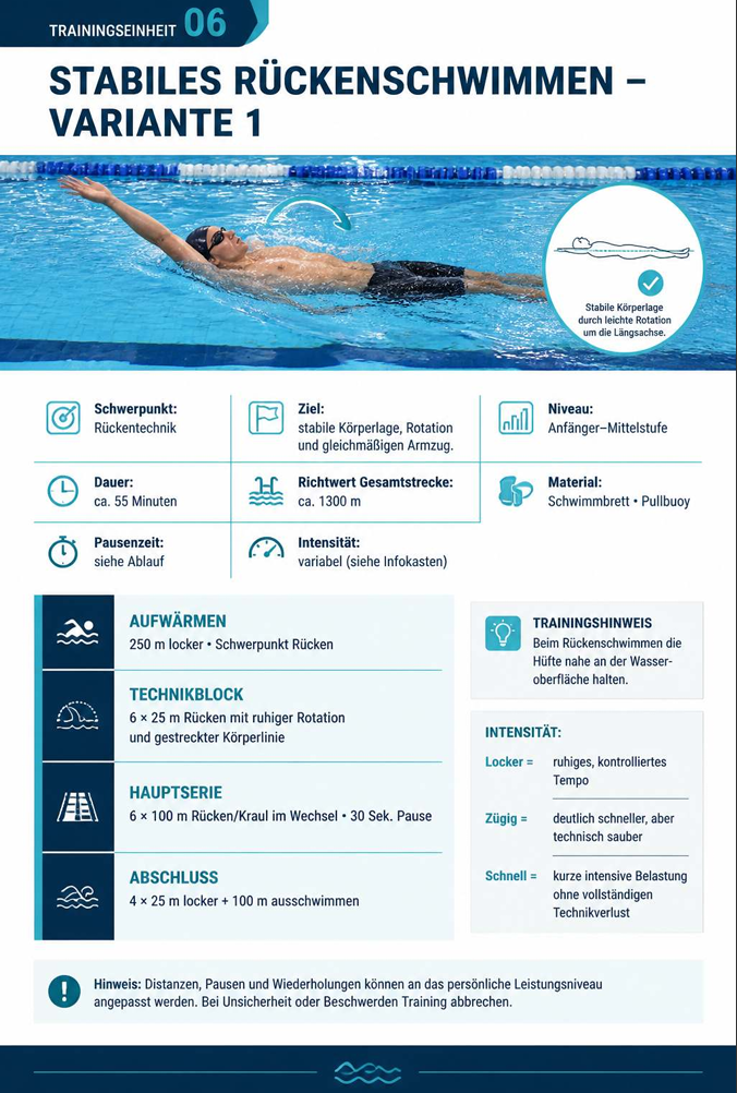 Illustrierte Schwimmeinheit aus dem Guide 5